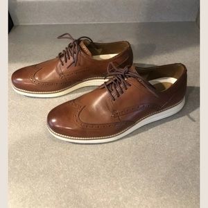 Cole Haan Original Grand Cognac Wingtip Oxfords In Excellent Condition Mens 9M